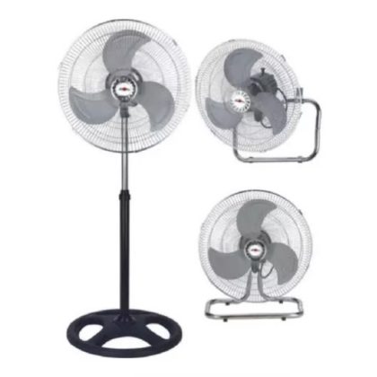 Ventilador 3 en 1 con aspas metálicas de tres velocidades